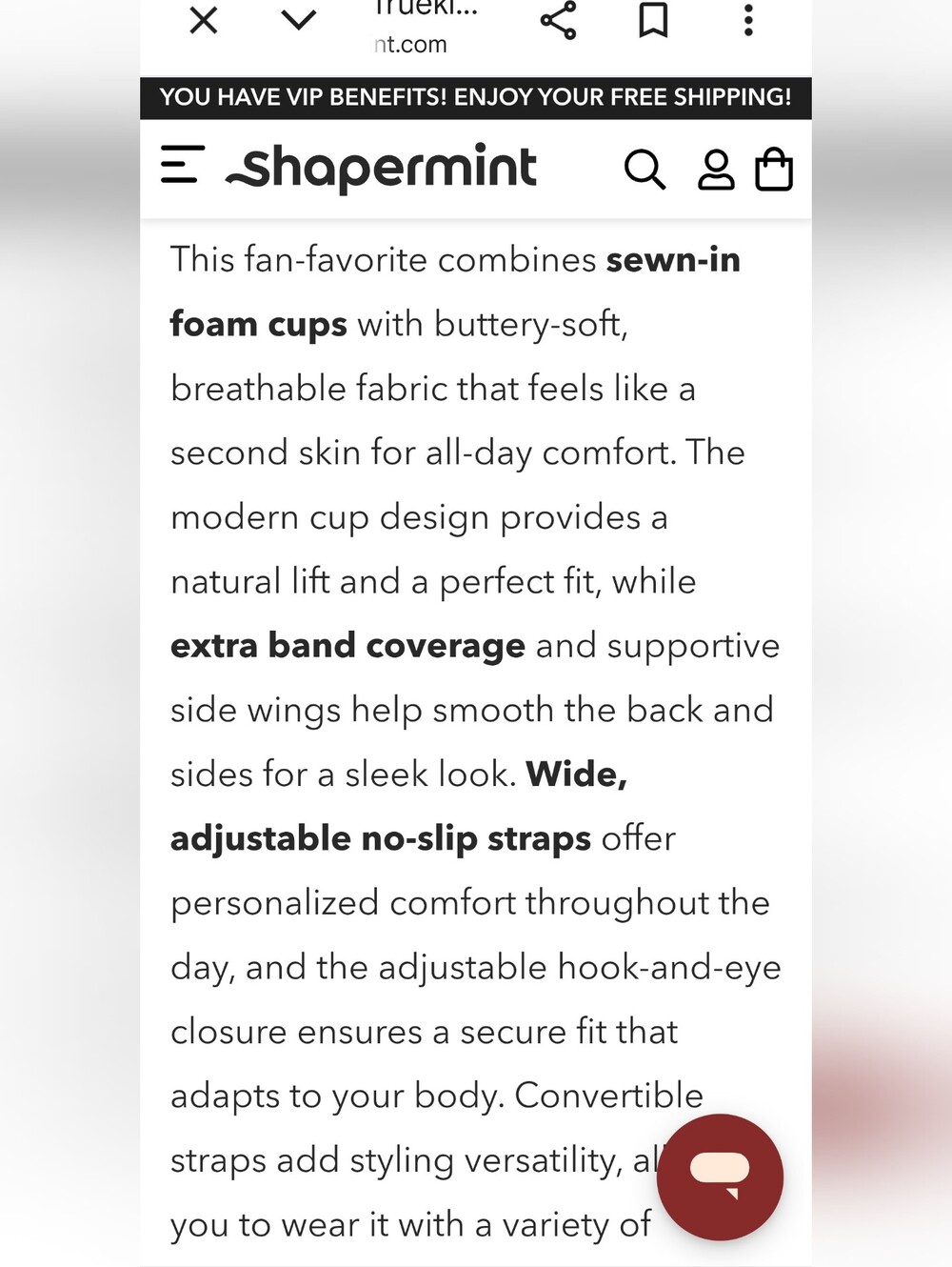 Shapermint Black Smooth Molded Wireless Bra - Picture 5 of 11